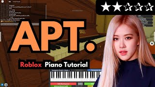 ROSÉ amp Bruno Mars – APT EASY RobloxVirtual Piano Tutorial [upl. by Acinemod]