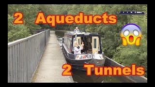 Narrowboat Living 2 spectacular aqueducts and 2 tunnels Narrowboat Mukka Pontcysyllte amp Chirk [upl. by Debora770]