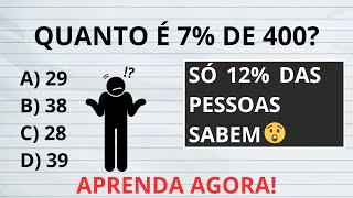 APRENDA PORCENTAGEM EM MENOS DE 2 MINUTOS  Aula 01 [upl. by Otilesoj839]