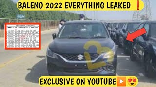 Maruti BALENO 2022 FACELIFT FULLY LEAKED 🙀 NEW BALENO 2022 ALL MODELS  NEW FEATURES  REVEALED 💥 [upl. by Etezzil146]