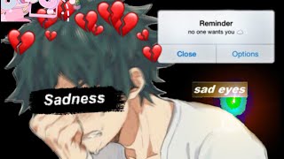 Depressed deku texting story ⚠️tw⚠️ self harm [upl. by Shama962]