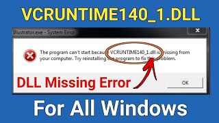 How To Fix Vcruntime1401dll Was Not Found  Vcruntime1401dll Is Missing  Vcruntime1401dll [upl. by Fredek385]