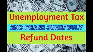 June 2021 New Unemployment tax refund Phase 2 Dates for all filers [upl. by Freytag]