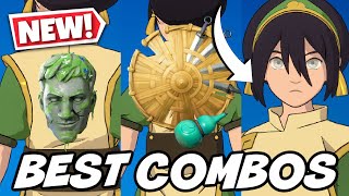 BEST COMBOS FOR NEW TOPH BEIFONG SKIN AVATAR THE LAST AIR BENDER  Fortnite [upl. by Tacita]