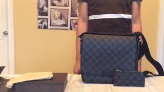 Louis Vuitton District PM Damier Graphite and New Release 4 Key Holder [upl. by Rosabella]