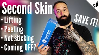 HOW TO REPAIR amp SAVE Saniderm on a NEW TATTOO works for any second skin products [upl. by Allimrac]