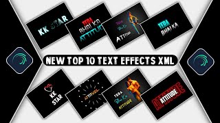 Text Animation Presets For Alight Motion  Alight Motion Text Effect XML File  text effect presets [upl. by Hadria]