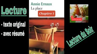 1 La Place livre audio Chapitre 1 Annie Ernaux lecture et résumé [upl. by Aneev]