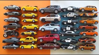 Die cast Metal Scale Color Model Welly Kinsmart MaistoSedan SUV SportS Coupe Motorcycle [upl. by Manya]