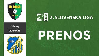 Rudar Velenje  Beltinci Klima Tratnjek  2 krog 2 SNL 202425  Prenos [upl. by Scopp727]