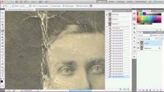 Retouching Damaged Photo [upl. by Burrton]