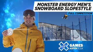 Monster Energy Men’s Snowboard Slopestyle FULL COMPETITION  X Games Aspen 2024 [upl. by Pease340]