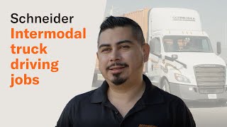 Schneider Intermodal truck driving jobs [upl. by Aititel]