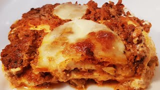 lasagne à la bolognaise recette facile de lasagne sans béchamel [upl. by Armbrecht]