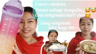 what I eat in a day as a cancer n diabetes patient 😊 bee yumnam [upl. by Senior]