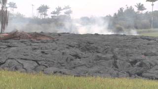 Pahoa lava flow Oct 27 2014 [upl. by Marchese551]