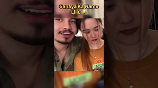 Sanaya Ka Name Lillu 😂 Sameer Sanaya sameer sanaya minivlog comedy funny team500 meerfam [upl. by Kobylak]