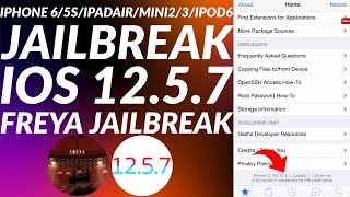 Jailbreak iOS 1257 iPhone65SiPadAirMini23iPod6 Freya iOS 1257 Jailbreak  Jailbreak 1257 [upl. by Leikeze667]