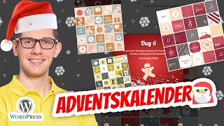 WordPress Adventskalender 🎅 WooCommerce 🎄 Weihnachten ❄ Nikolaus Kalender 📆 Schnee ⛄ [upl. by Natalie]