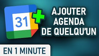 Ajouter lagenda dun collègue sur votre Google Agenda [upl. by Tenej]