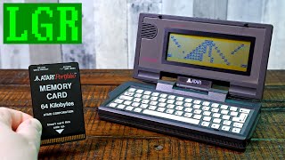 Atari Portfolio  The 400 Palmtop PC from 1989 [upl. by Gertrude591]