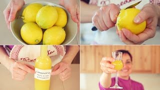 🍋 LIMONCINO  LIMONCELLO 🍋 FATTO IN CASA Ricetta Facile  Homemade Limoncello Liqueur Easy Recipe [upl. by Nedyrb]