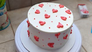 Onson Tort Tayyorlash  Qaymoqli Krem bilan tort yegish  Heart Cake [upl. by Noreh]