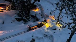 Corpet Louvet Nr54 Nantes dans la nuit avec neige Meine kleine Gartenbahn nachts im Schnee [upl. by Dickey]