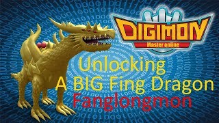 Unlocking Fanglongmon The Big Golden Dragon  Digimon Master Online [upl. by Ignace]