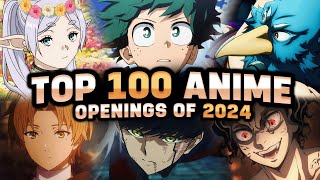 Top 100 Anime Openings of 2024 Party Rank [upl. by Garrot]