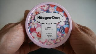 HäagenDazs Cherry Blossom  Sakura Ice Cream Taste Test  Designed by Kitty McCall [upl. by Atilrak]