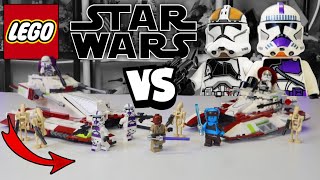 LEGO 2022 REPUBLIC FIGHTER TANK VS 2017 REPUBLIC FIGHTER TANK 75342 vs 75182 COMPARISON [upl. by Byrd]