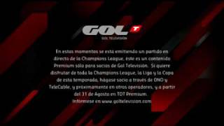 Gol Televisión corta sus emisiones en TDT por la Champions League 19082009 [upl. by Retrak]