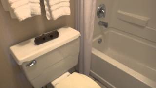 Bathroom Tour Kohler Toilet Days Inn [upl. by Aneelas]