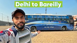 Delhi to Bareilly Volvo Bus Journey  Upsrtc Pawan Hans Volvo Bus [upl. by Oinesra]