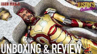 Hot Toys Iron Man MK42 Iron Man 3 Unboxing amp Review [upl. by Gala841]