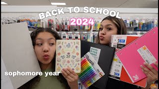 back to school supplies shopping 2024  target  dollar tree [upl. by Bonar668]