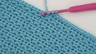 💯👌Fast amp Easy Crochet Baby Blanket for Beginners or Pros  Moss Stitch Baby Blanket Crochet Tutorial [upl. by Ahserak]