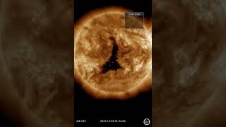 Giant coronal hole spraying Earth more auroras expected  301141223 [upl. by Aminta]