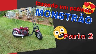 patinete motorizado caseiro como fazer quotparte 2quot quotWalk Machinequot [upl. by Elden576]