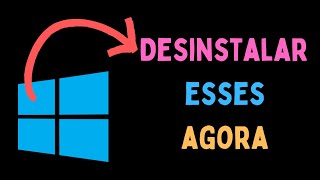 Desinstale Estes Aplicativos do Windows Para Aumentar a Velocidade do Seu Computador PORTUGUESE [upl. by Tirrell]