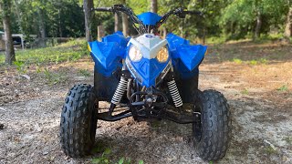 2016 Polaris Outlaw 110 EFI Review and Top Speed Run [upl. by Wylie413]