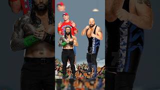 John Cena amp Roman Reigns vs gaints amp WWE all Wrestlers [upl. by Roxi]