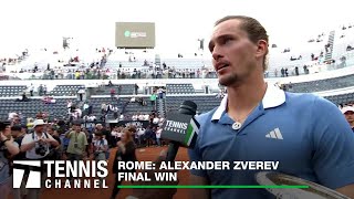 Alexander Zverev Lifts The Trophy For The Second Time in Rome  2024 Rome Finals [upl. by Ayom]