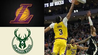 Lakers vs Bucks  Lakers GameTimeTV  Lakers Highlights [upl. by Rhynd462]