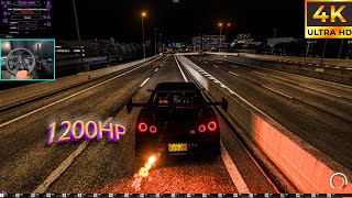 1200HP Nisaan Skyline R34 Turbo  Assetto Corsa  Logitech G23 [upl. by Amahcen]