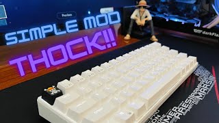 How I made RK61 THOCKY  Easy keyboard mods [upl. by Adnalu]