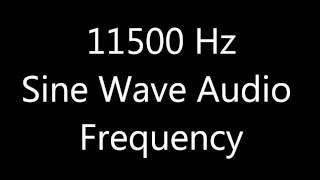 11500 Hz 115 kHz Sine Wave Sound Frequency Tone [upl. by Aissilem]