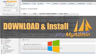 How to Install PhpMyAdmin in Windows Download amp Install Fix errors [upl. by Karwan860]