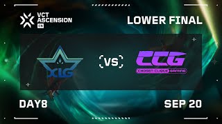 XLG vs CCG  Lower Bracket Final  Day 8  VCT Ascension CN [upl. by Islaen]